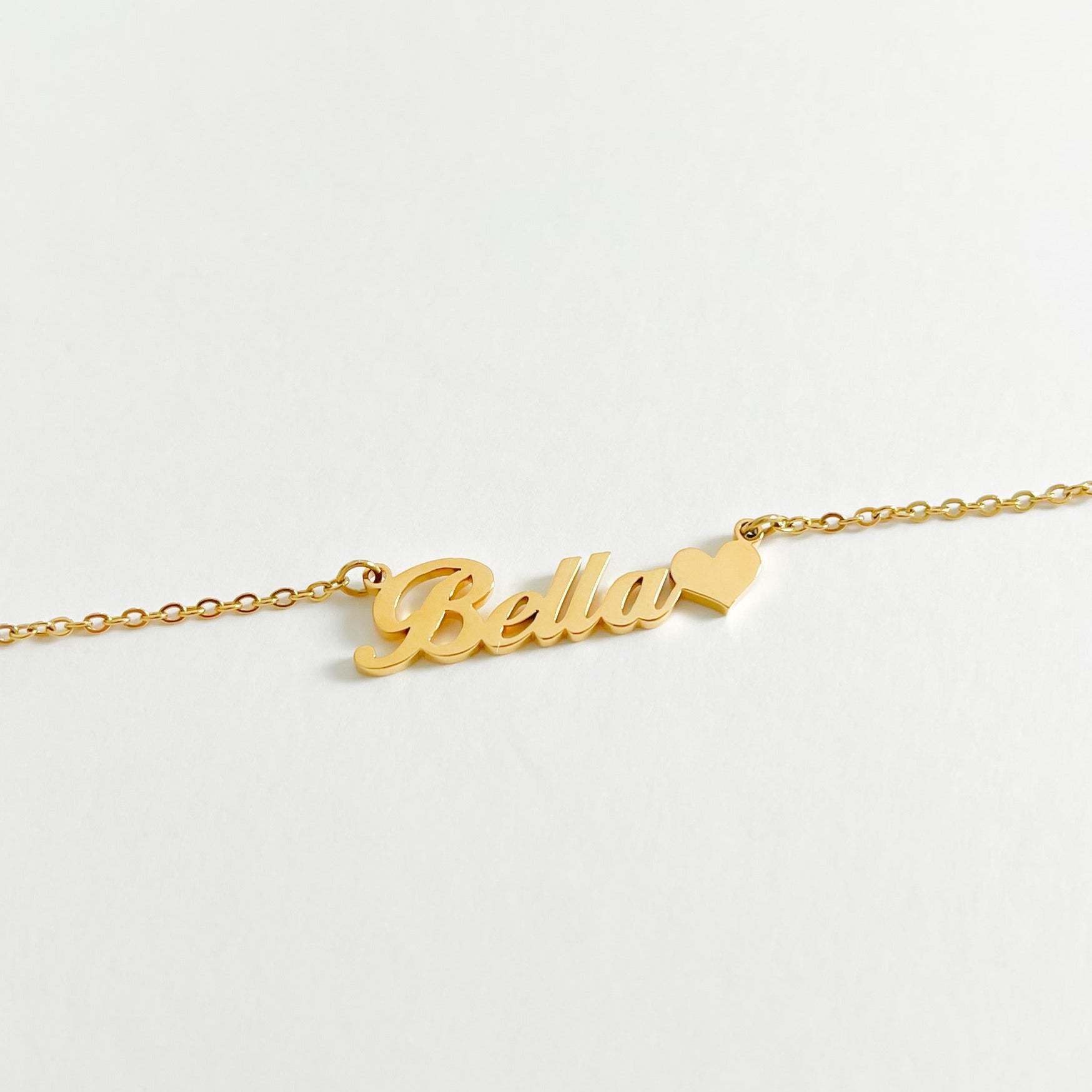 Personalised real 2025 gold necklace