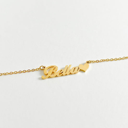 THE PERSONALISED CLASSIC HEART NAME NECKLACE