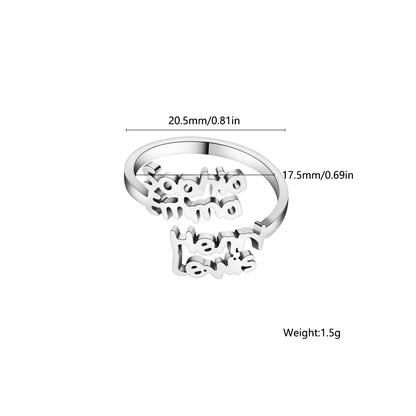 AMORA PERSONALIZED NAME RING - ROSOKI