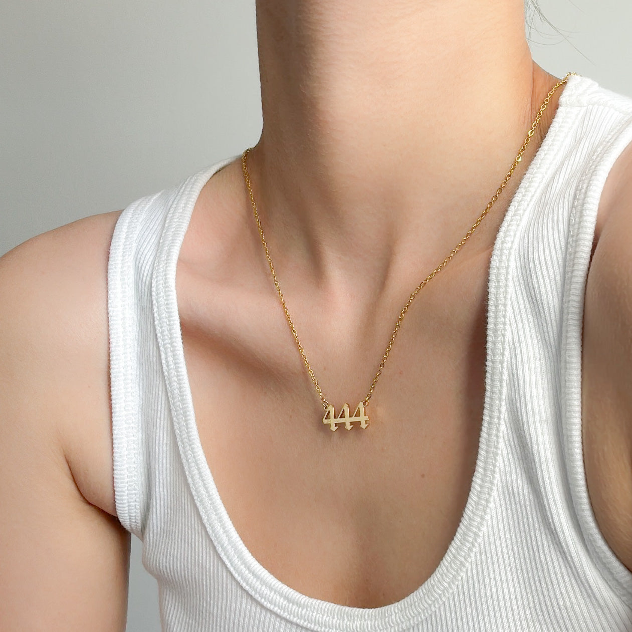 Gold Plated Angel Number '222' Layered Necklace - Lovisa