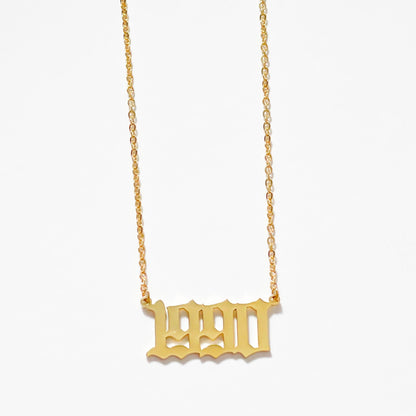 THE PERSONALISED BIRTH YEAR NECKLACE