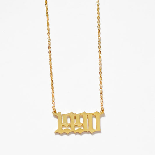 THE PERSONALISED BIRTH YEAR NECKLACE