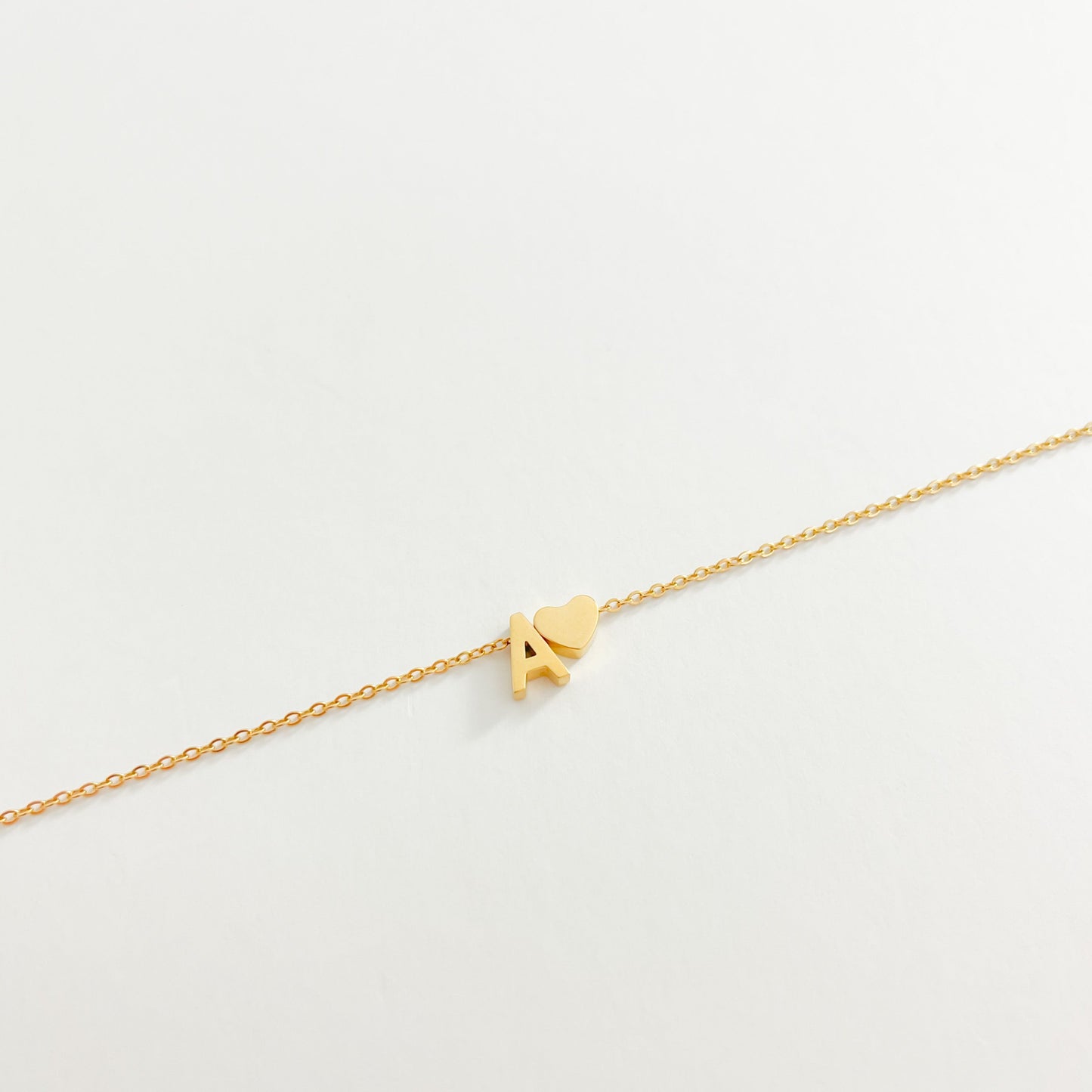 HEART INITIAL NECKLACE