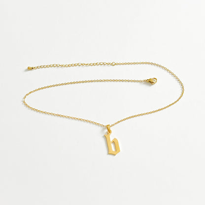 LOWER CASE INITIAL NECKLACE